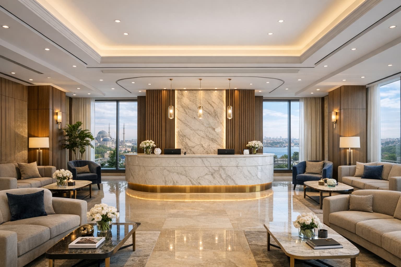 Premium klinik lobisi